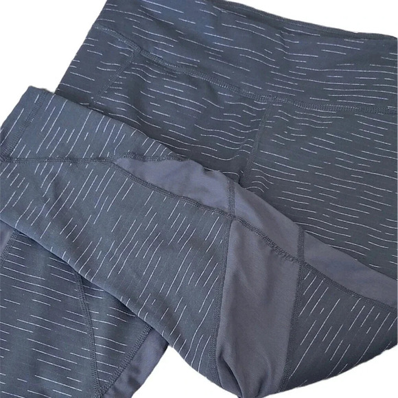 Zella Gray Heathered Capri Leggings M - Picture 2 of 4